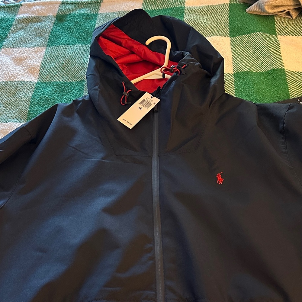 Polo by Ralph Lauren Blue Jacket with Red Interior. Size XXL.